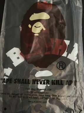 Bape Black Camo Graphic Tote Bag